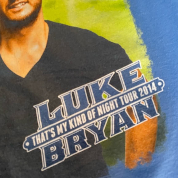 Luke Bryan that’s my kind of night 2014 tour band tee size medium unisex - Picture 2 of 4